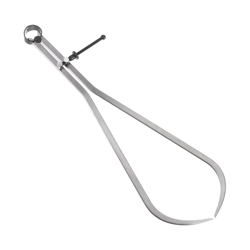 Kozelo Spring Joint Caliper - [16 Inch] Carbon Steel Adjustable Spring Outside Caliper with Solid Nut for Metalworking Drawing Use, Silver Tone - Image 4